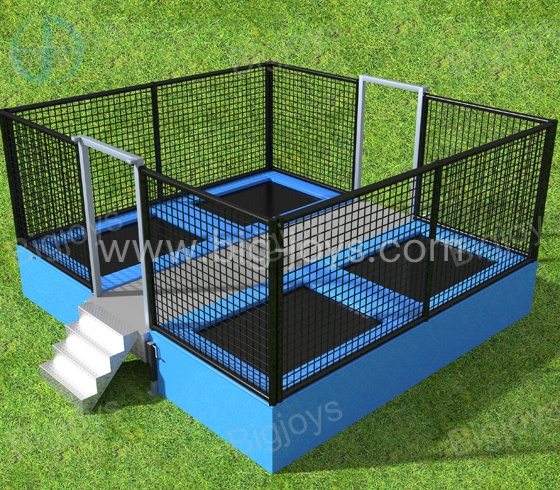 4 in 1 trampoline with trailer